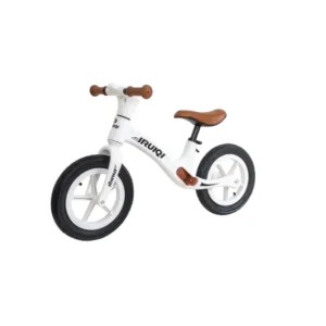 Bicicleta fara pedale pentru copii IRUIQI, roti de cauciuc si scaun reglabil, +3ani, alb Z-TOOLS