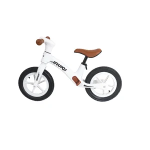 Bicicleta fara pedale pentru copii IRUIQI, roti de cauciuc si scaun reglabil, +3ani, alb Z-TOOLS