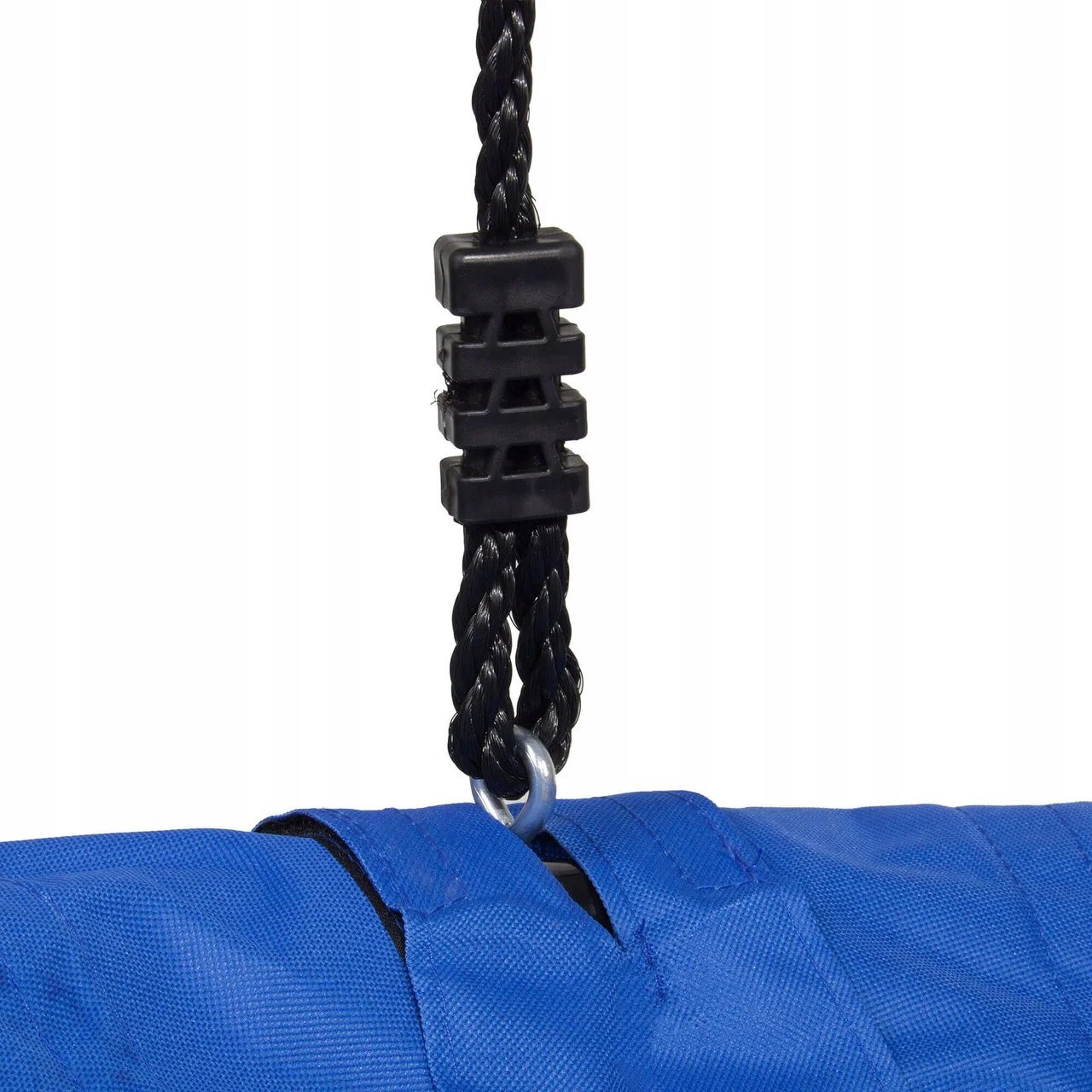 Leagan tip cuib Sersimo NS8, diametru 90cm, inaltime reglabila, pentru exterior, sarcina 150 kg, Albastru Negru - imagine 7