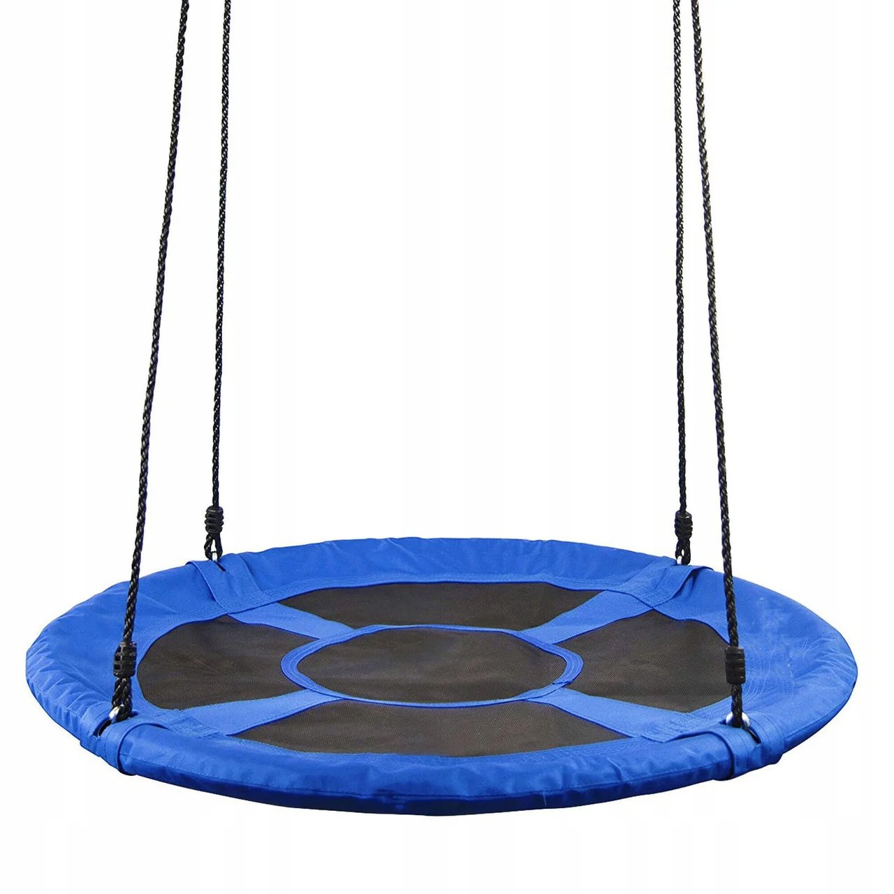 Leagan tip cuib Sersimo NS8, diametru 90cm, inaltime reglabila, pentru exterior, sarcina 150 kg, Albastru Negru - imagine 9
