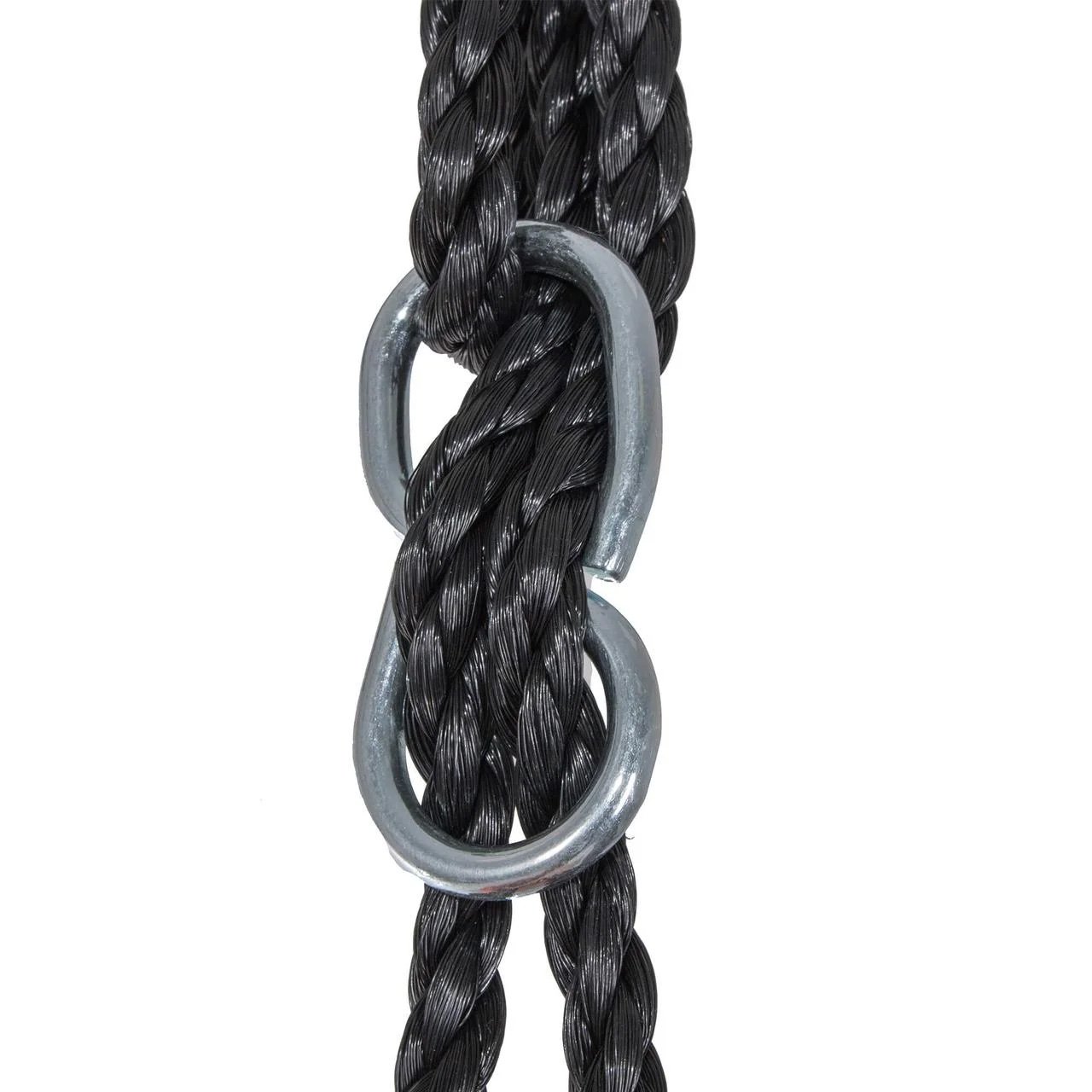 Leagan tip cuib Sersimo NS8, diametru 90cm, inaltime reglabila, pentru exterior, sarcina 150 kg, Albastru Negru - imagine 3
