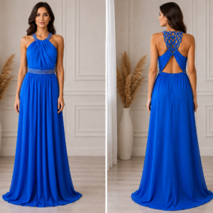 Rochie elegantă de seară – albastru electric 💙