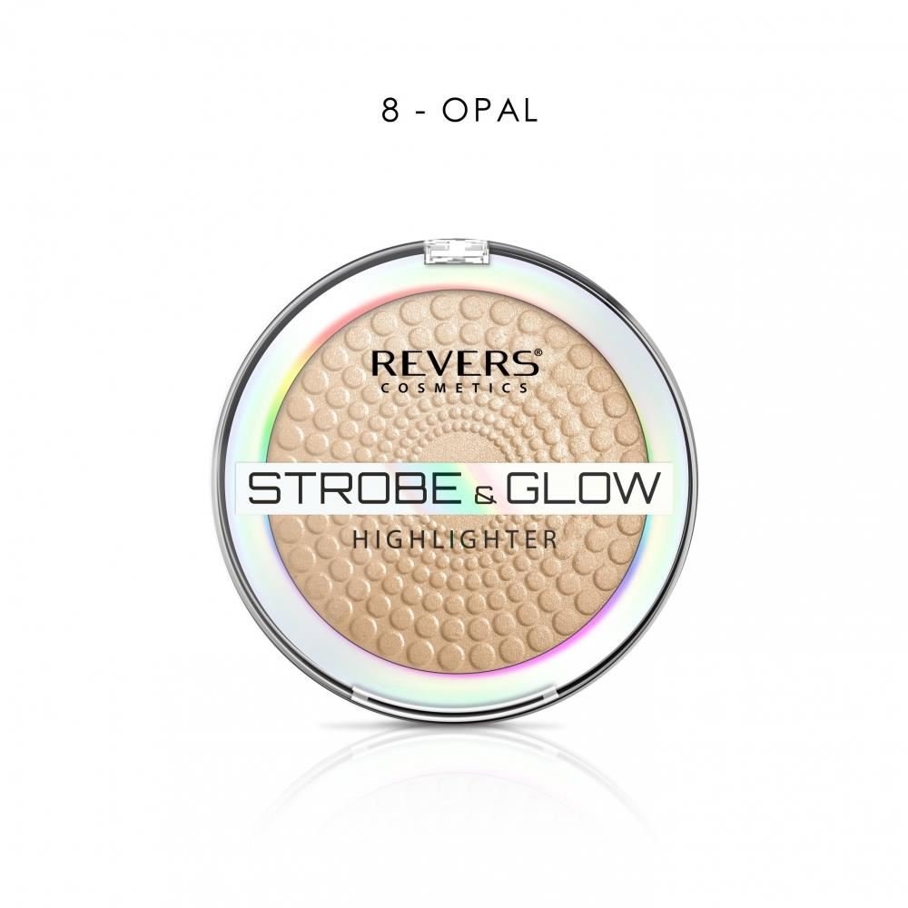 Iluminator pudra, Strobe and Glow, Revers, 8g, Nr 08, Opal - imagine 2