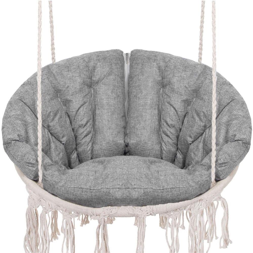 Perna pentru leagane suspendate, cu fermoar, gri, 130x75cm - imagine 7