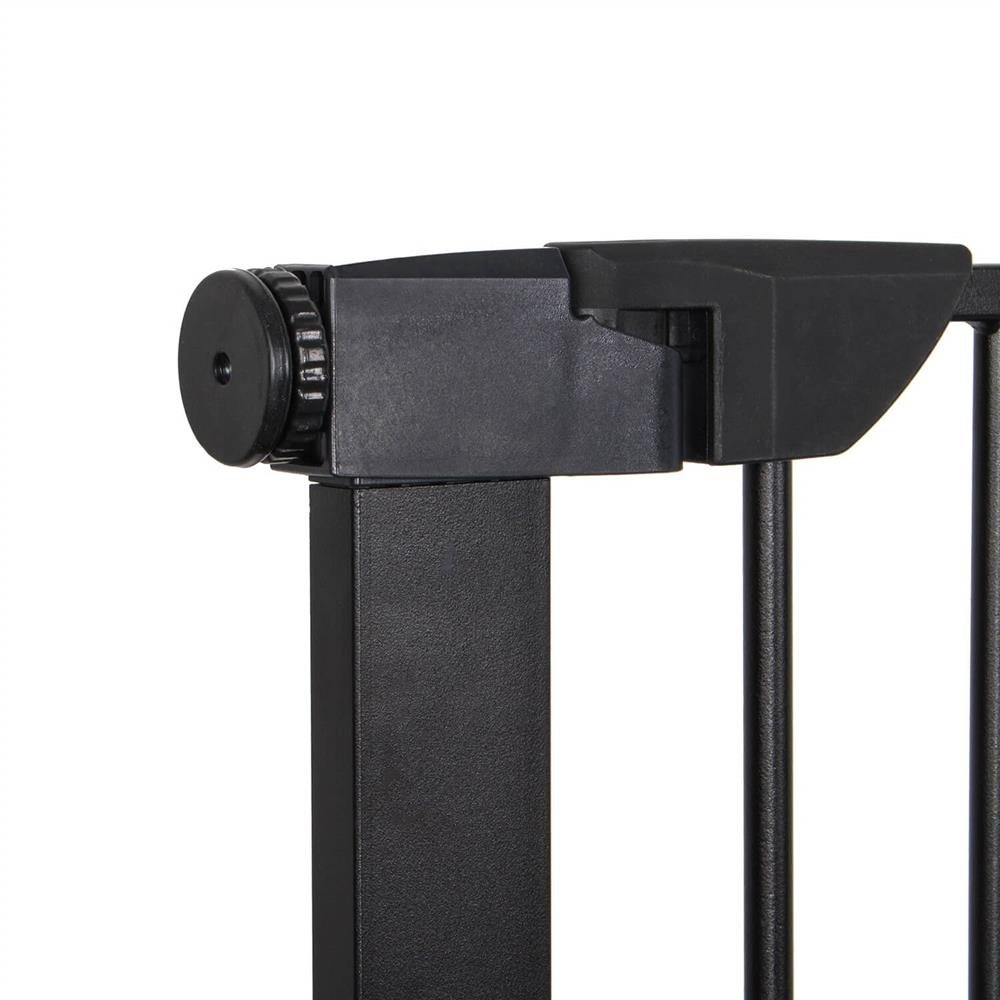 Poarta de siguranta Safety Gate pentru scari, ajustabila 103-110 cm, din otel, neagra - imagine 4