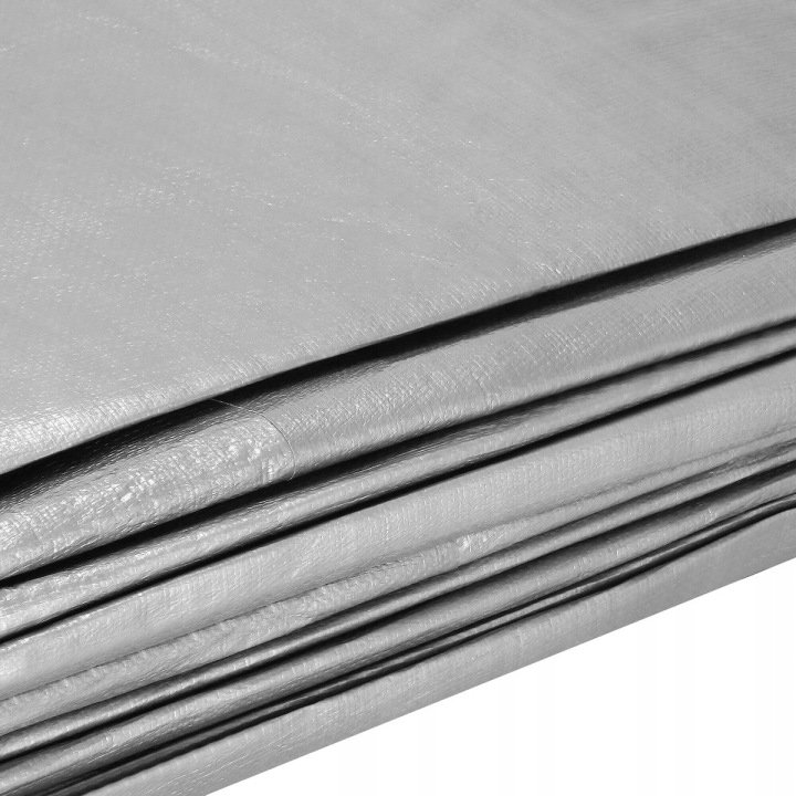 Prelata din polietilena impermeabila laminata, 210g/m2, 2x3m, gri - imagine 9