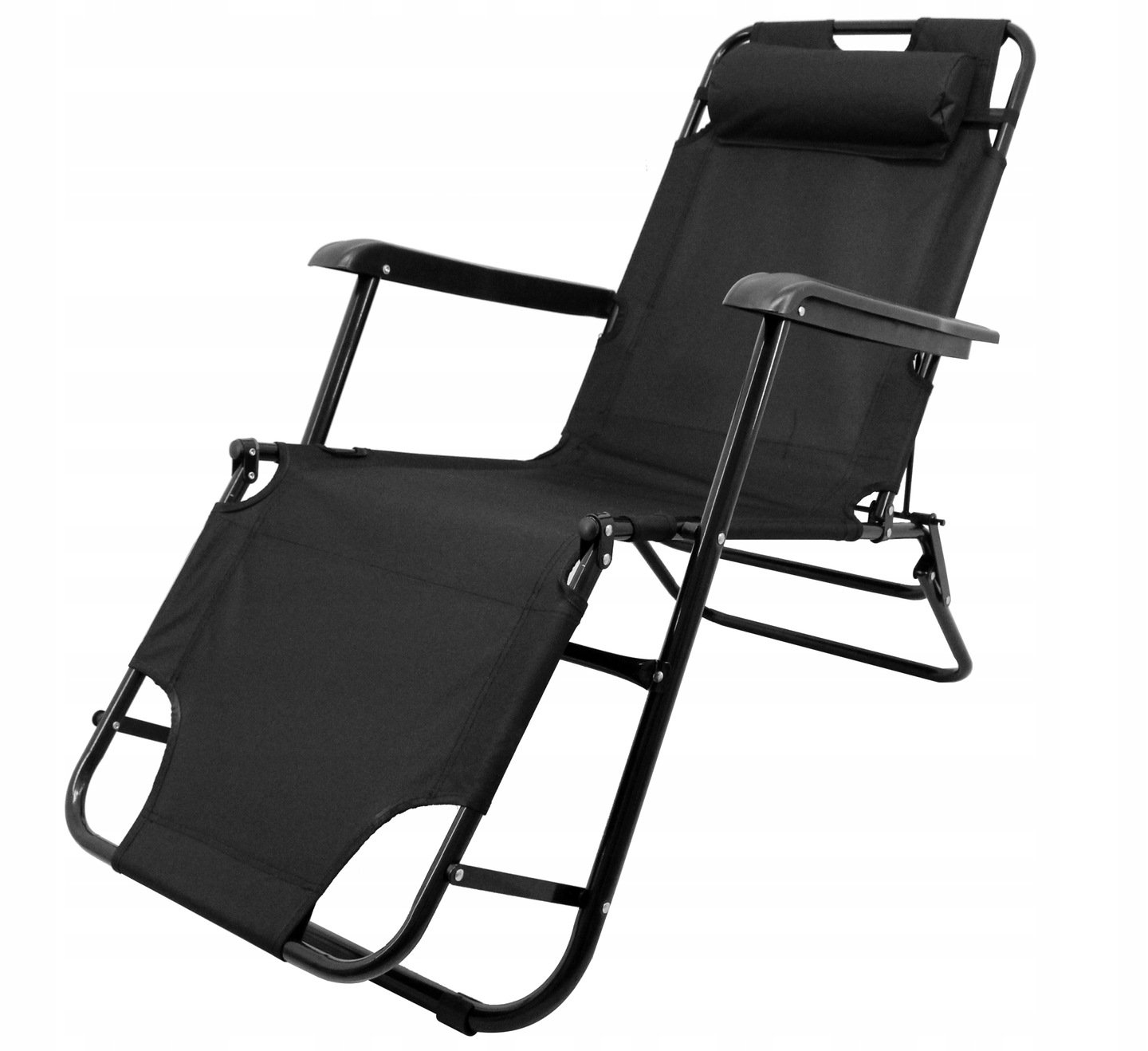 Sezlong pliabil SERSIMO, Relax Zero Gravity, 80x60x153cm, Negru - imagine 8