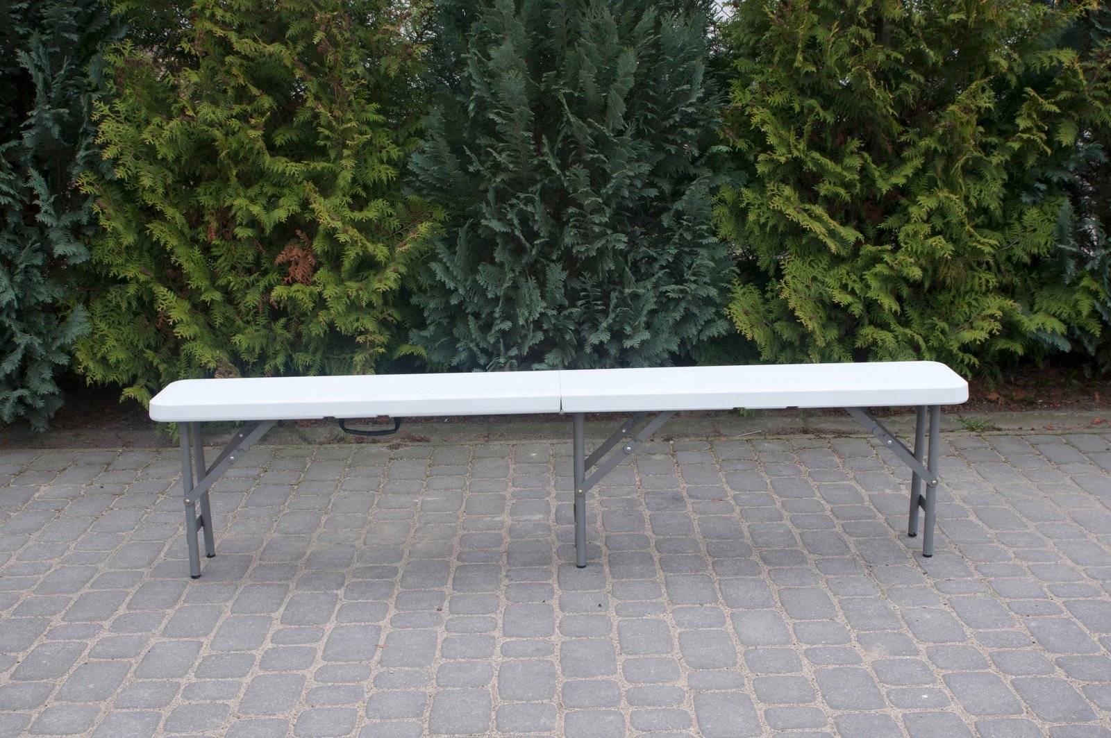 Set masa cu 2 banci pliabile tip valiza pentru gradina, camping, terase, 180x72x75cm - imagine 5