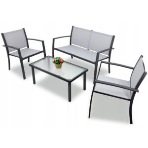 Set mobilier gradina/terasa Sersimo Valencia, 2 fotolii, canapea si masuta