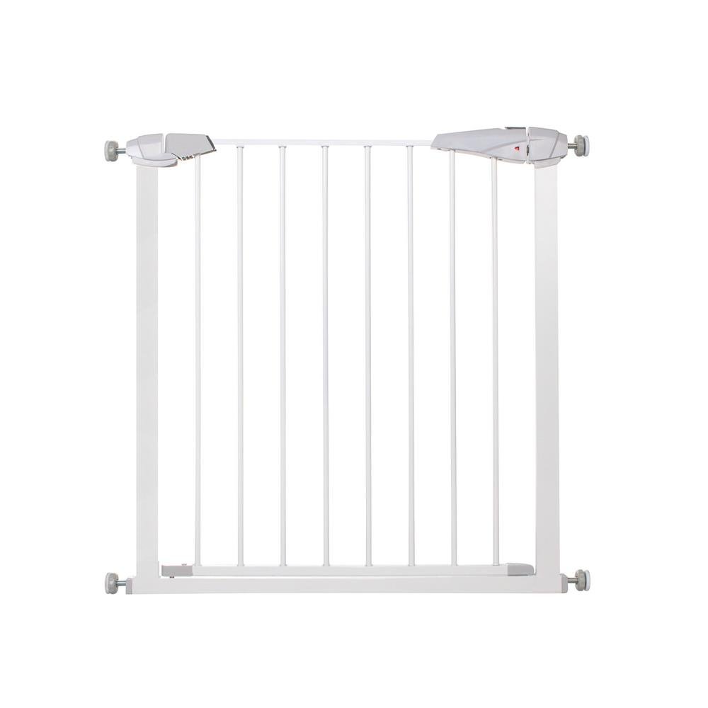 Poarta de siguranta Safety Gate pentru scari, ajustabila 83-92 cm, din otel, alba - imagine 2