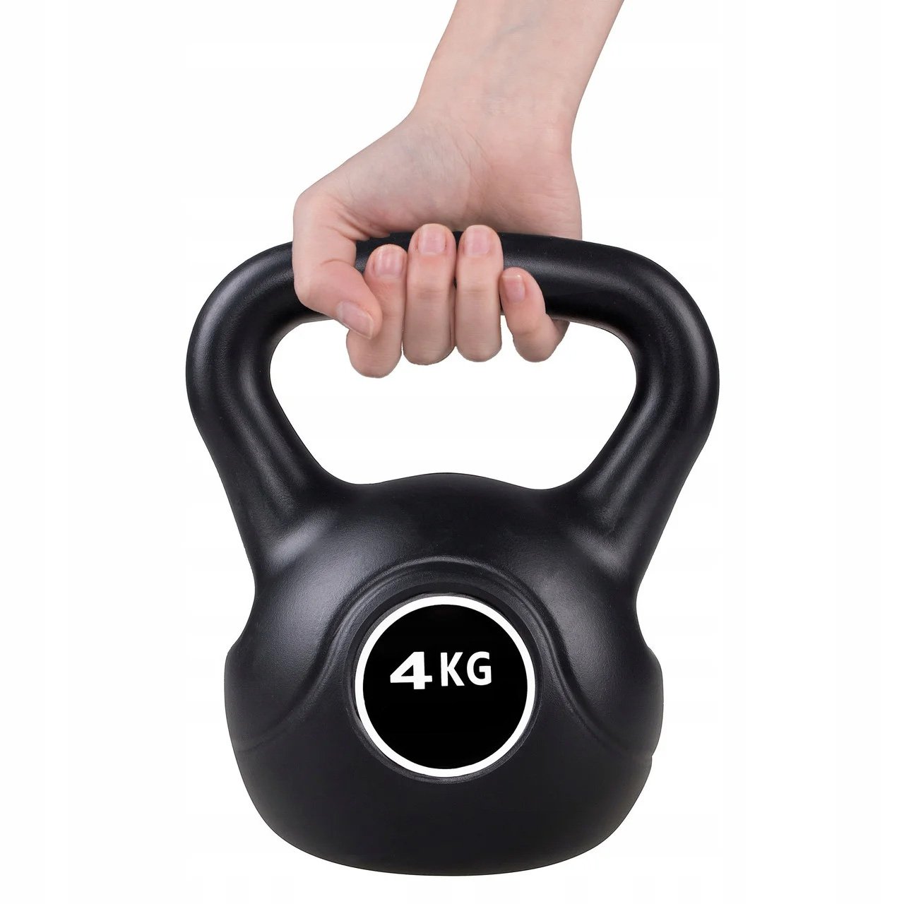 Gantera Kettlebell 4kg Neagra - imagine 3