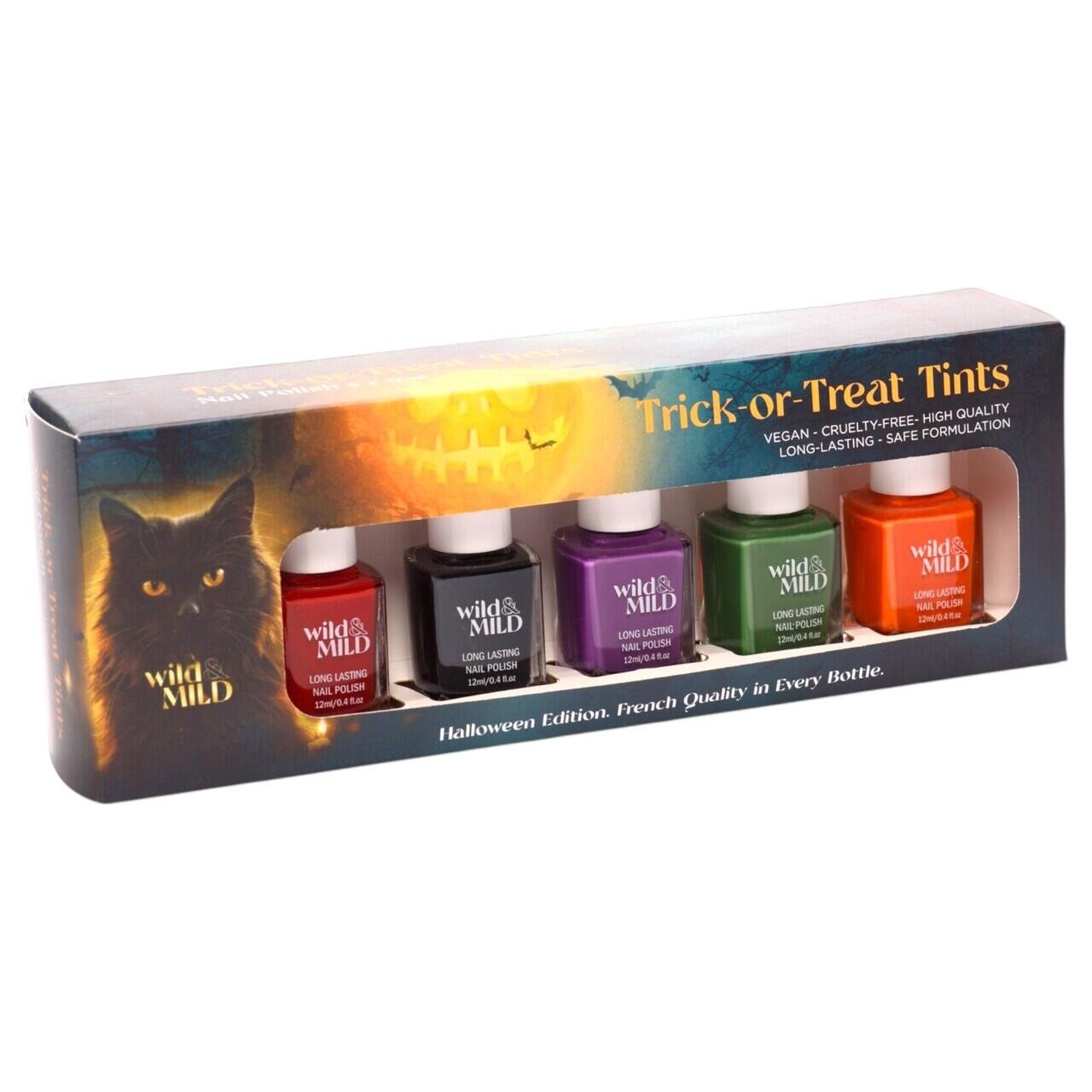 Set lac de unghii Trick or Treat Tints , 5x12ml Limited Edition – Halloween Edition, 63102, Wild&Mild - imagine 7