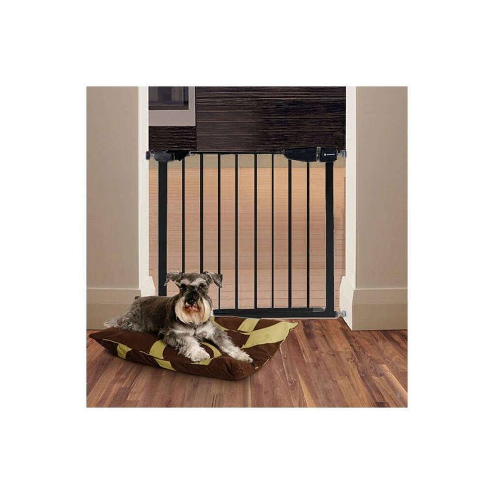 Poarta de siguranta Safety Gate pentru scari, ajustabila 103-110 cm, din otel, neagra - imagine 6