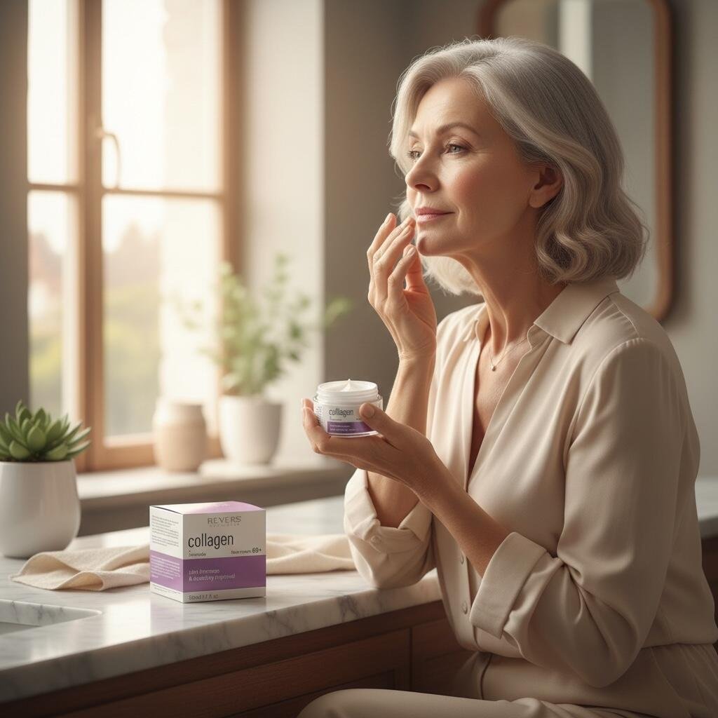 Crema de fata Revers Collagen + Ceramide, 60+, fermitate si elasticitate, 50ml - imagine 2