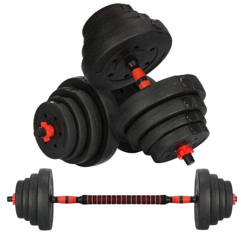 Set gantere si haltera reglabile Sersimo, 40kg - imagine 9