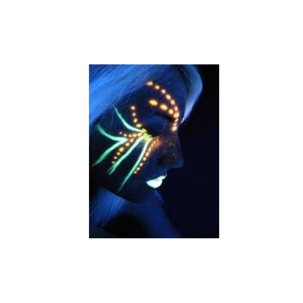 Creion cu sclipici, pentru fata si corp -UV reactiv - Mint Green Glitter me Up! Paint Glow - imagine 3
