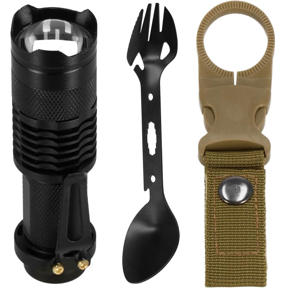 Kit de supravietuire turistic multifunctional camping, vanatoare, pescuit, 21 piese - imagine 26