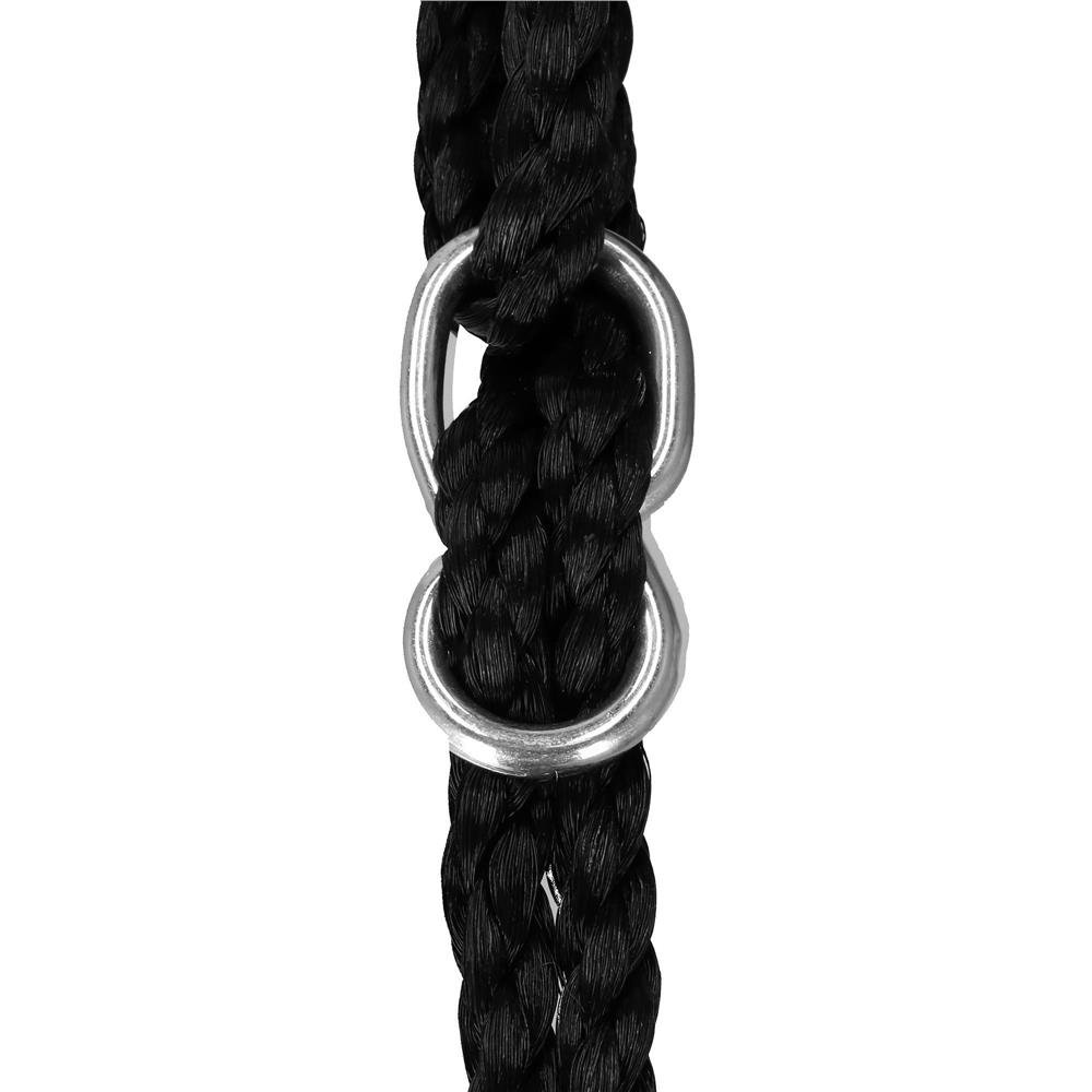 Leagan tip cuib Sersimo NS24, diametru 110cm, inaltime reglabila, pentru exterior, sarcina 150 kg, Albastru Negru - imagine 4