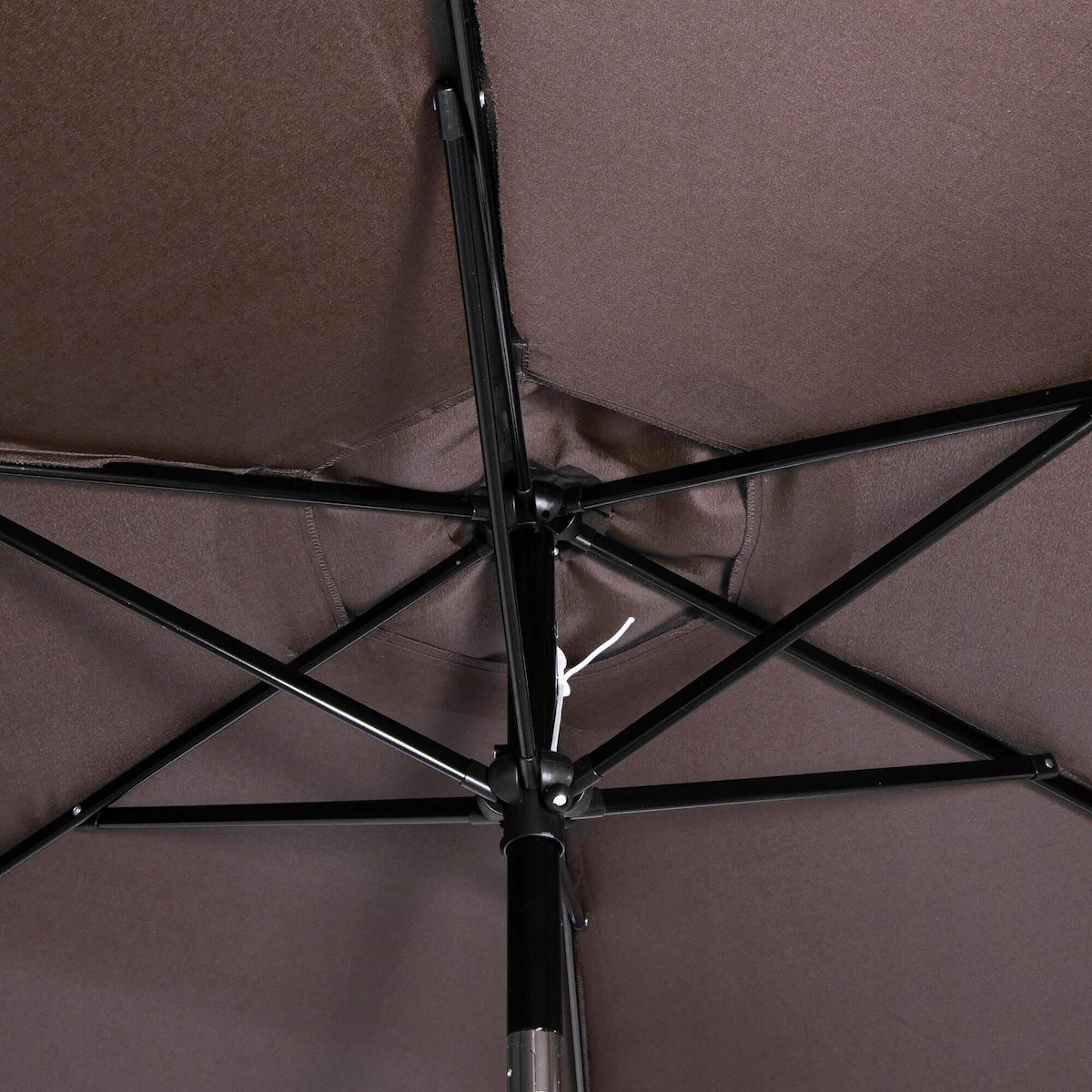 Umbrela terasa gradina, cu manivela si inclinare, GU23, diametru 260cm, maro - imagine 5