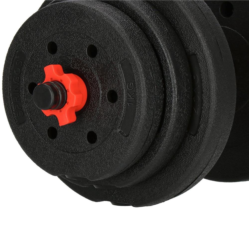 Set gantere si haltera reglabile Sersimo, 20kg - imagine 4