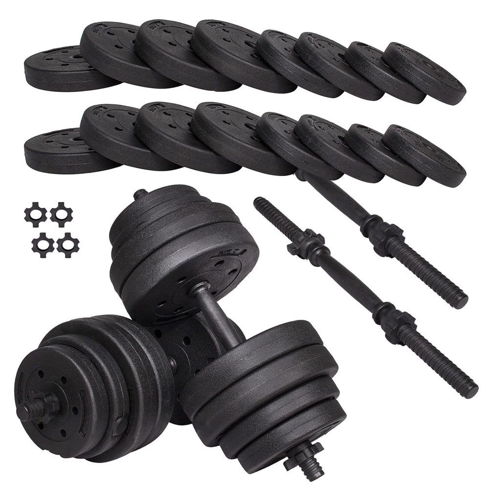 Set gantere reglabile 30kg (2x15kg) din compozit - imagine 2