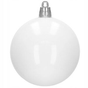 Set globuri si decoratiuni de Craciun, 101 piese, diverse dimensiuni, alb
