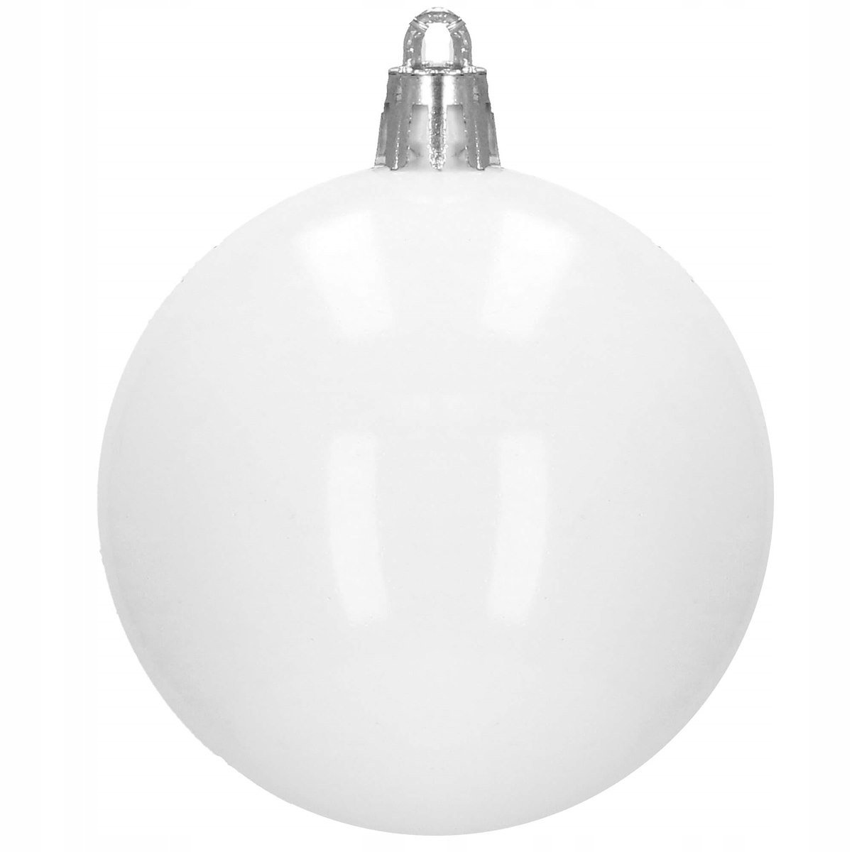 Set globuri si decoratiuni de Craciun, 101 piese, diverse dimensiuni, alb - imagine 2