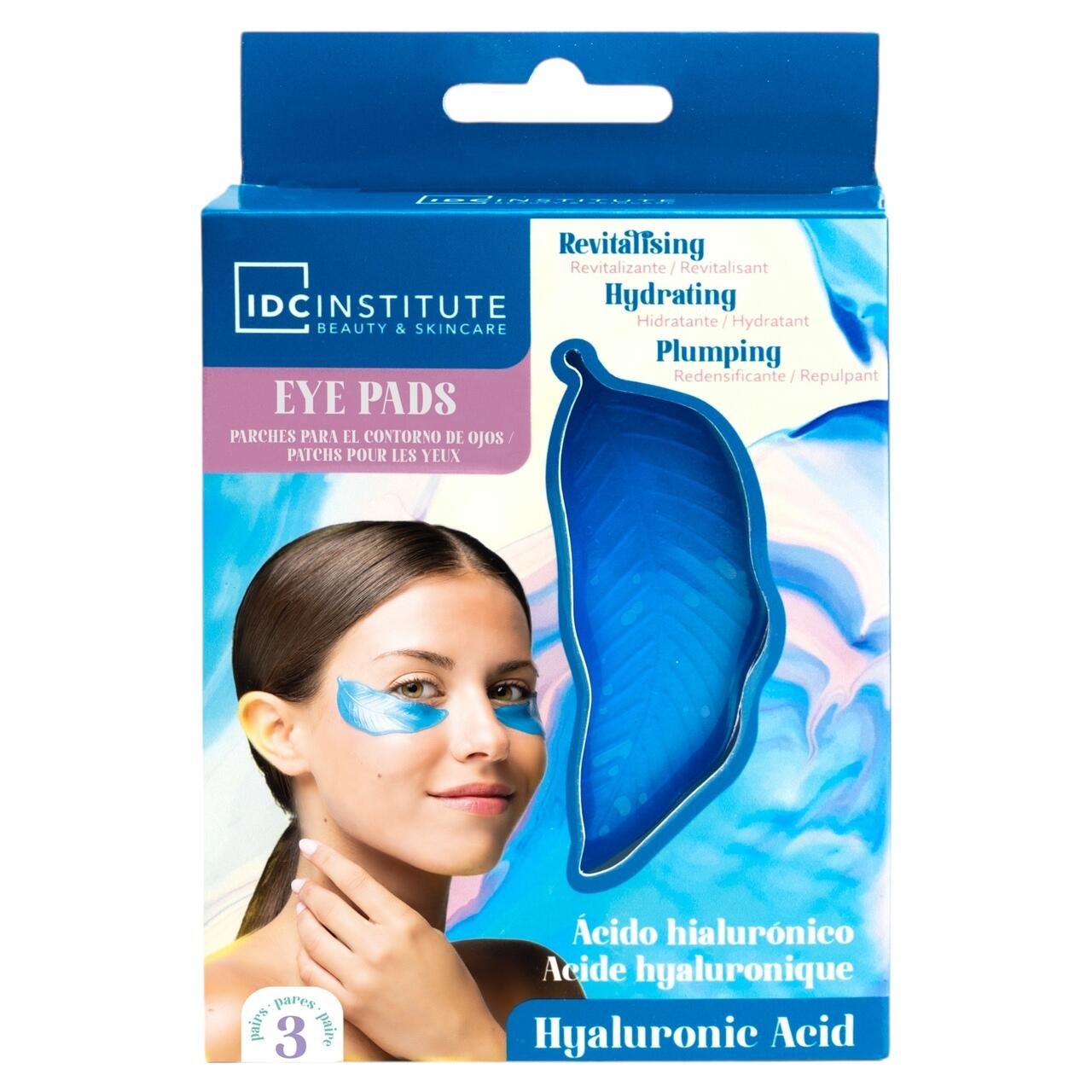 Pad pentru ochi cu acid hyaluronic 3 perechi, IDC Institute, 90302 - imagine 4