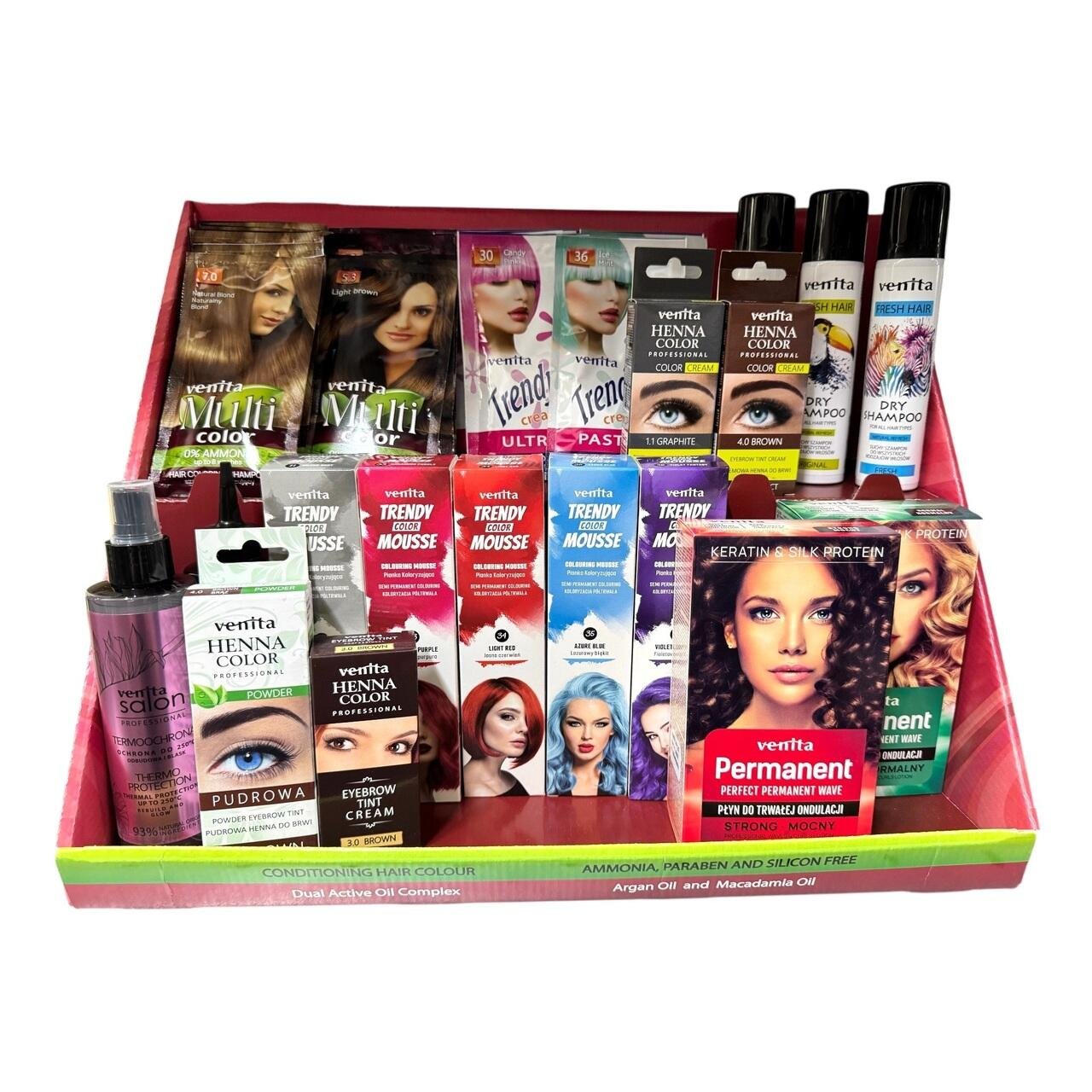Display din carton, pentru expunere produse de ingrijire / colorare par Venita - imagine 3