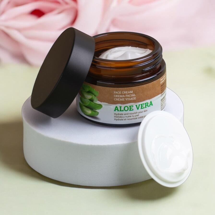 Crema de fata cu aloe vera vegana IDC Institute 42104, 50ml - imagine 4