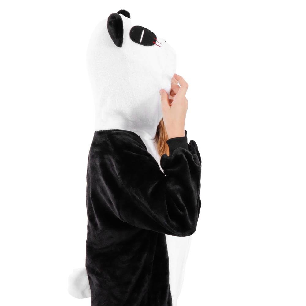 Pijama tip salopeta pentru copii, model panda, marime 125-140cm - imagine 18