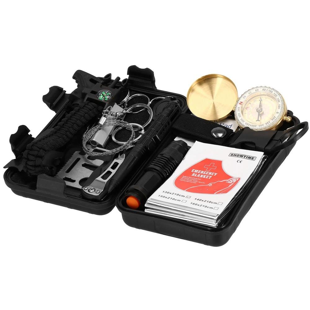Kit de supravietuire turistic multifunctional camping, vanatoare, pescuit, 19 piese - imagine 24