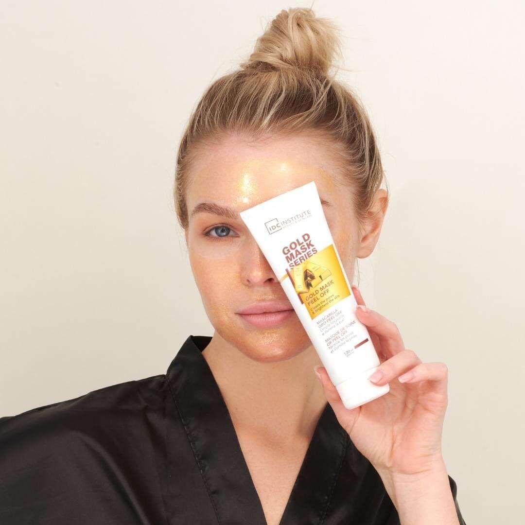 Masca faciala peel-off cu efect de stralucire si anti-imbatranire Gold collagen IDC Institute 3471, 120 ml - imagine 3