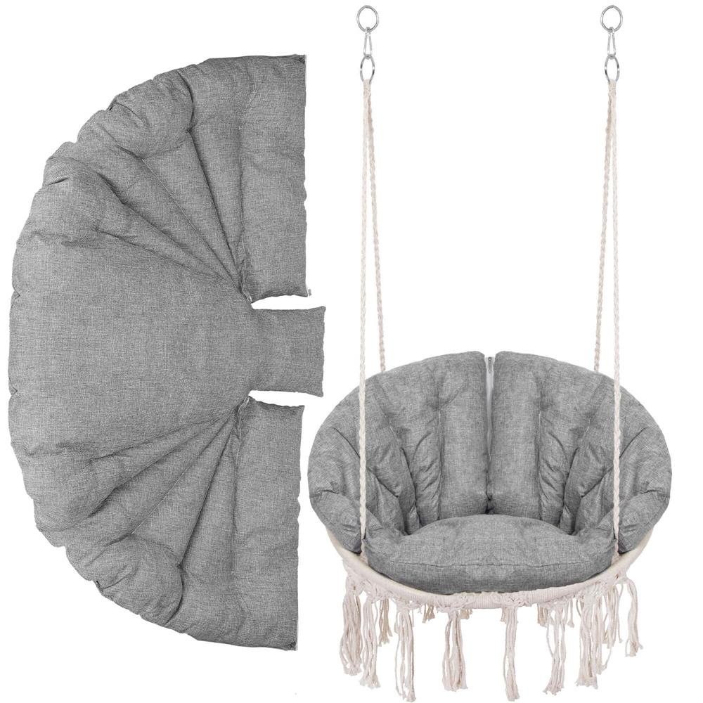 Perna pentru leagane suspendate, cu fermoar, gri, 130x75cm - imagine 8