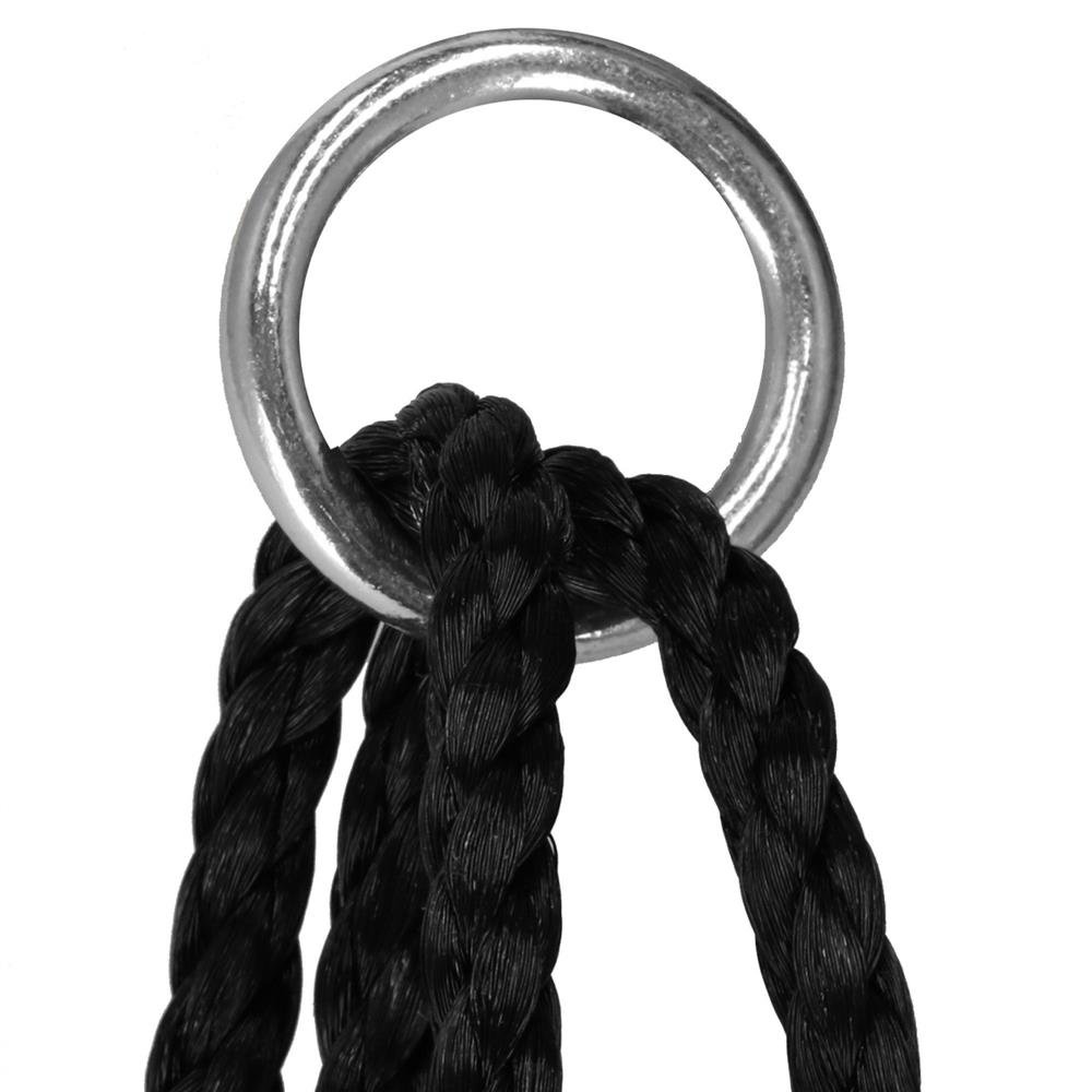 Leagan tip cuib Sersimo NS24, diametru 110cm, inaltime reglabila, pentru exterior, sarcina 150 kg, Albastru Negru - imagine 7