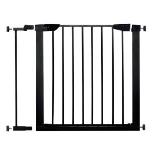 Poarta de siguranta Safety Gate pentru scari, ajustabila 83-89 cm, din otel, neagra