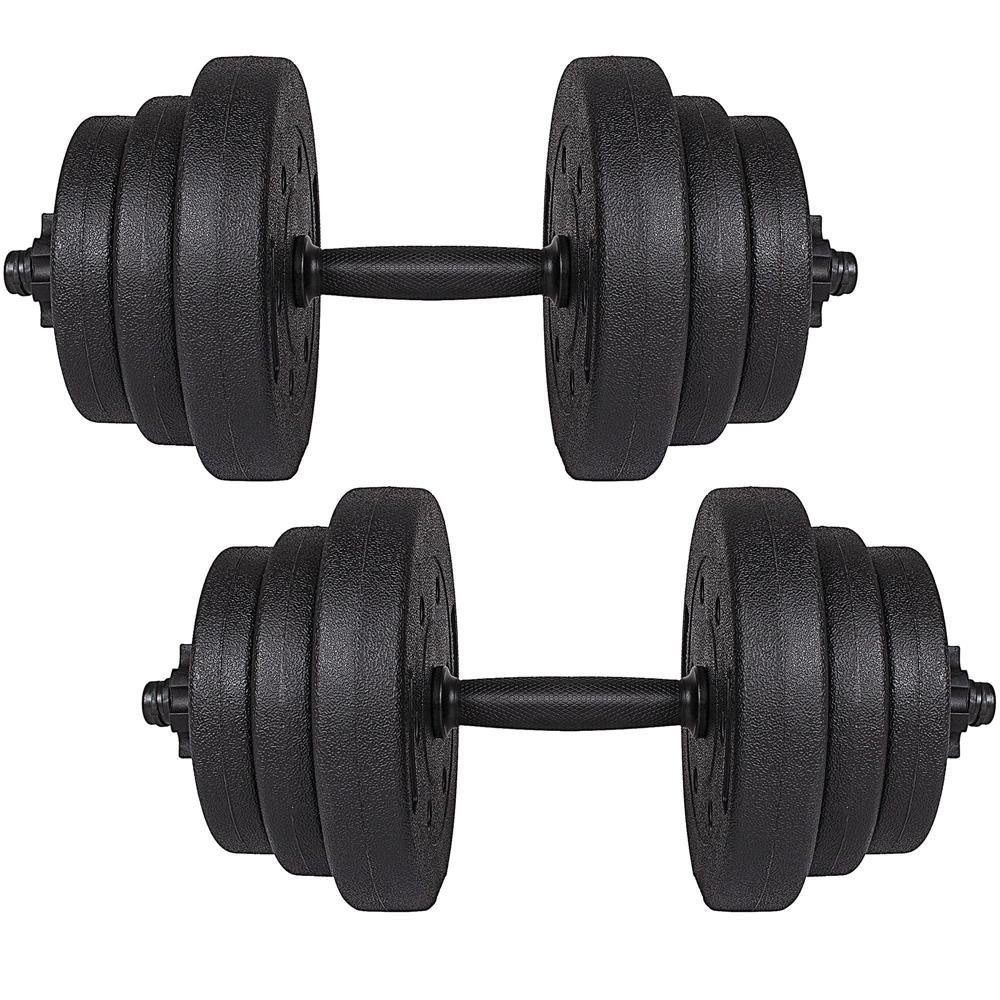 Set gantere reglabile 20kg (2x10kg) din compozit - imagine 6