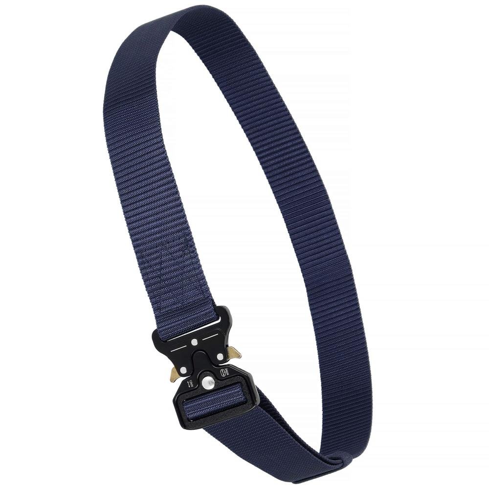 Curea centura Tactical Combat pentru barbati 3.5 x 125 cm, rezistent, albastru inchis - imagine 6