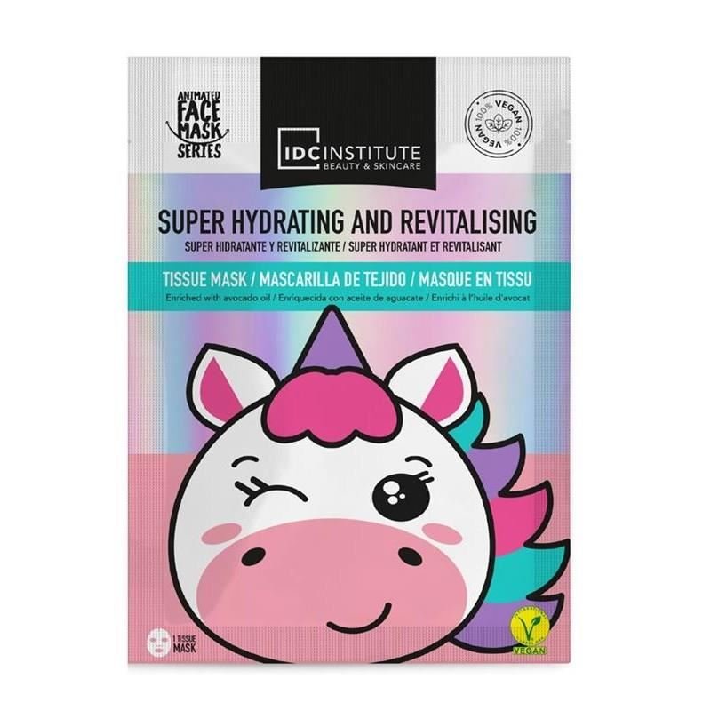 Masca faciala Cute Animal - Unicorn, hidratare si revitalizare IDC Institute 77011, 25 g - imagine 3
