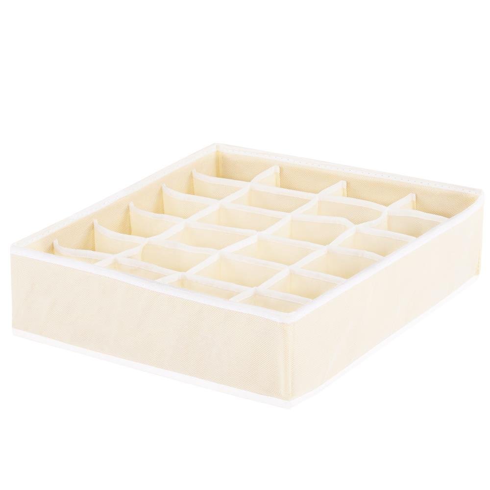 Organizator Sersimo sertar pentru sosete, 24 compartimente, bej - imagine 5