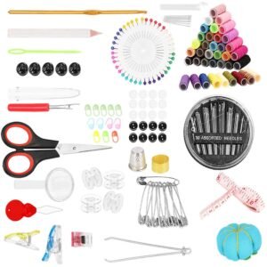 Set articole de cusut cu geanta de depozitare, 183 piese
