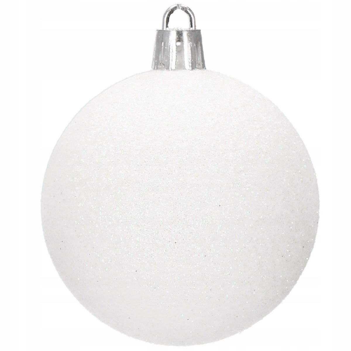 Set globuri si decoratiuni de Craciun, 101 piese, diverse dimensiuni, alb - imagine 12