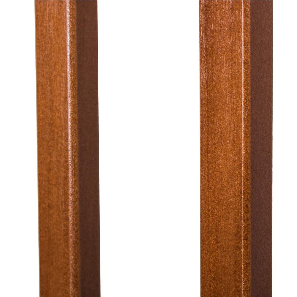 Poarta de siguranta Safety Gate pentru scari, ajustabila 117-124 cm, din otel si lemn, negru maro - imagine 4