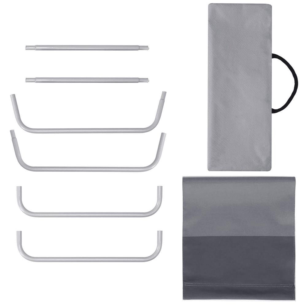 Scaun de plaja Sersimo GC055, pliabil, 90kg, 52x88cm, gri - imagine 2