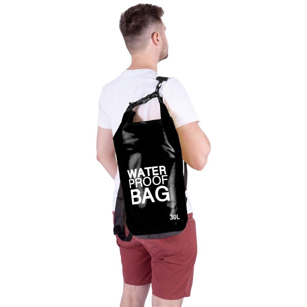 Geanta de plaja sau navigatie, impermeabila, 30 litri, negru - imagine 19