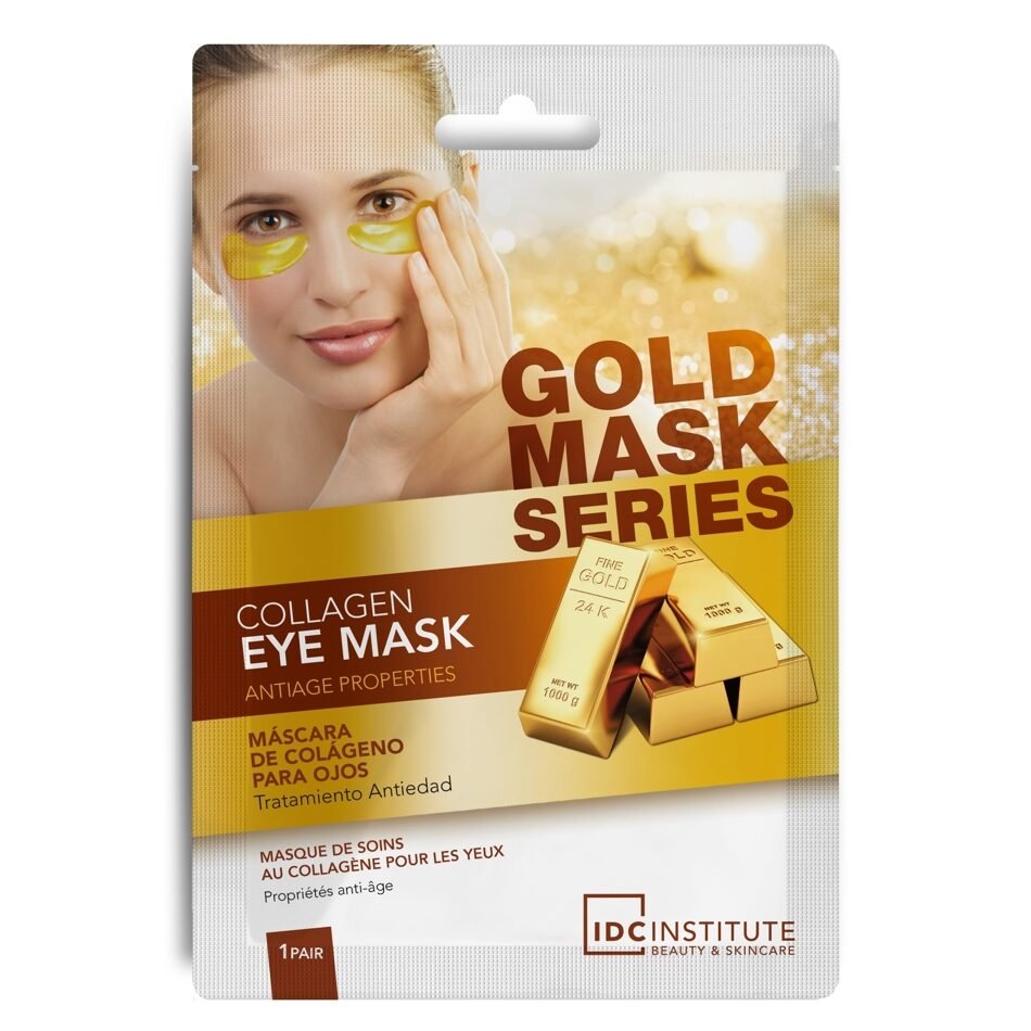 Masca pentru ochi cu efect de stralucire si anti-imbatranire Gold Collagen IDC Institute 3420, 8 g - imagine 7