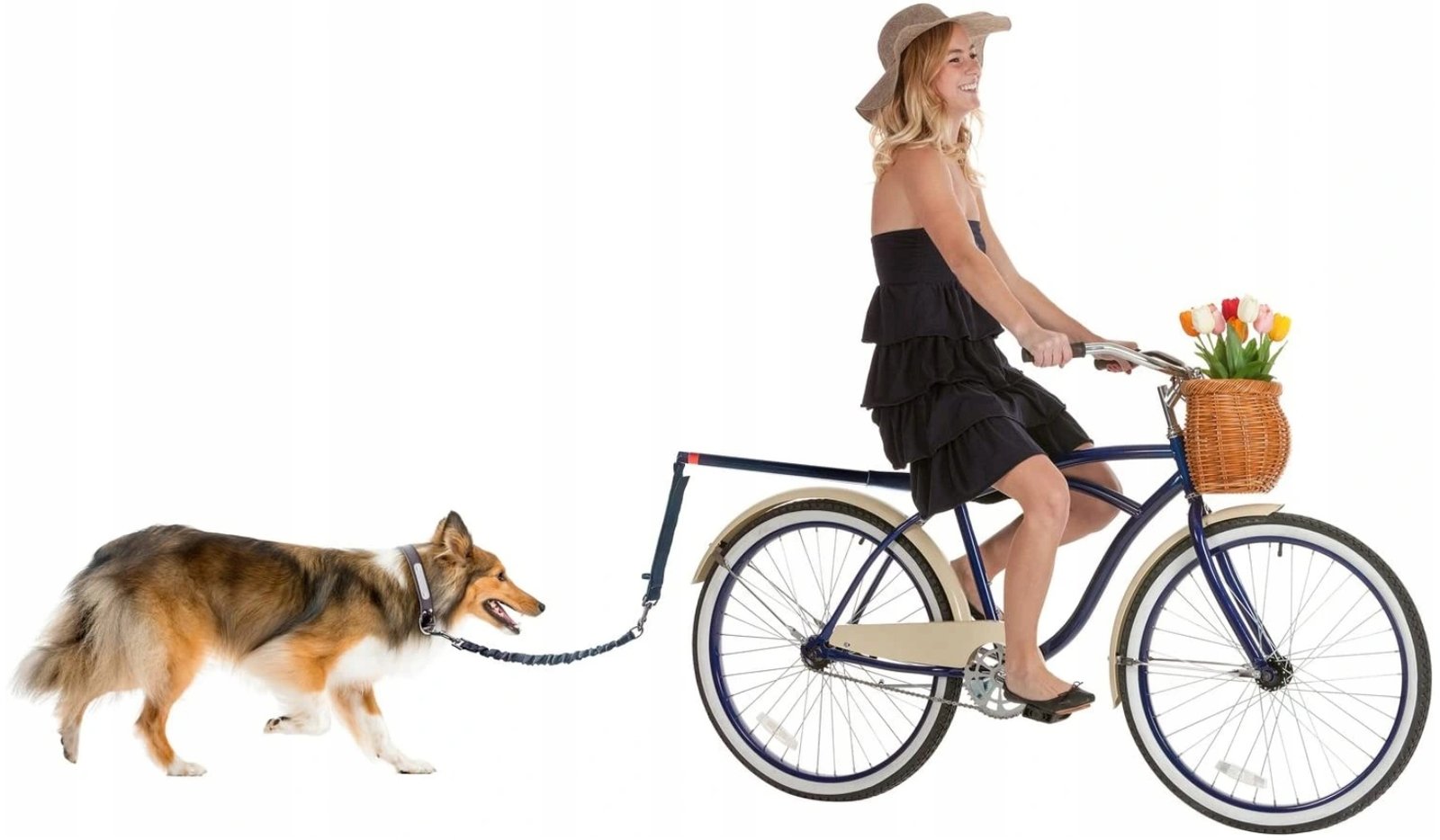 Lesa hands-free de caini pentru bicicleta, Sersimo, Negru - imagine 13