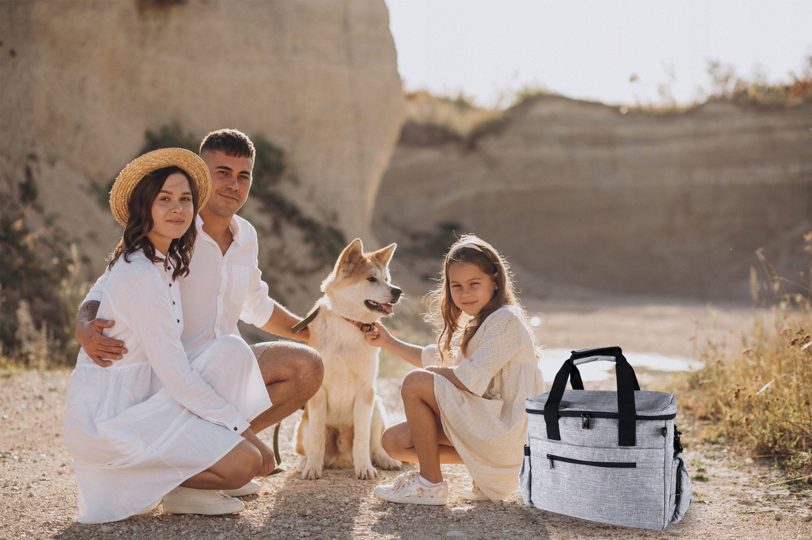 Geanta de drumetie pentru animale de companie, cu spatii de depozitare si accesorii - imagine 14