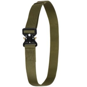 Curea centura Tactical Combat pentru barbati 3.5 x 125 cm, rezistent, verde