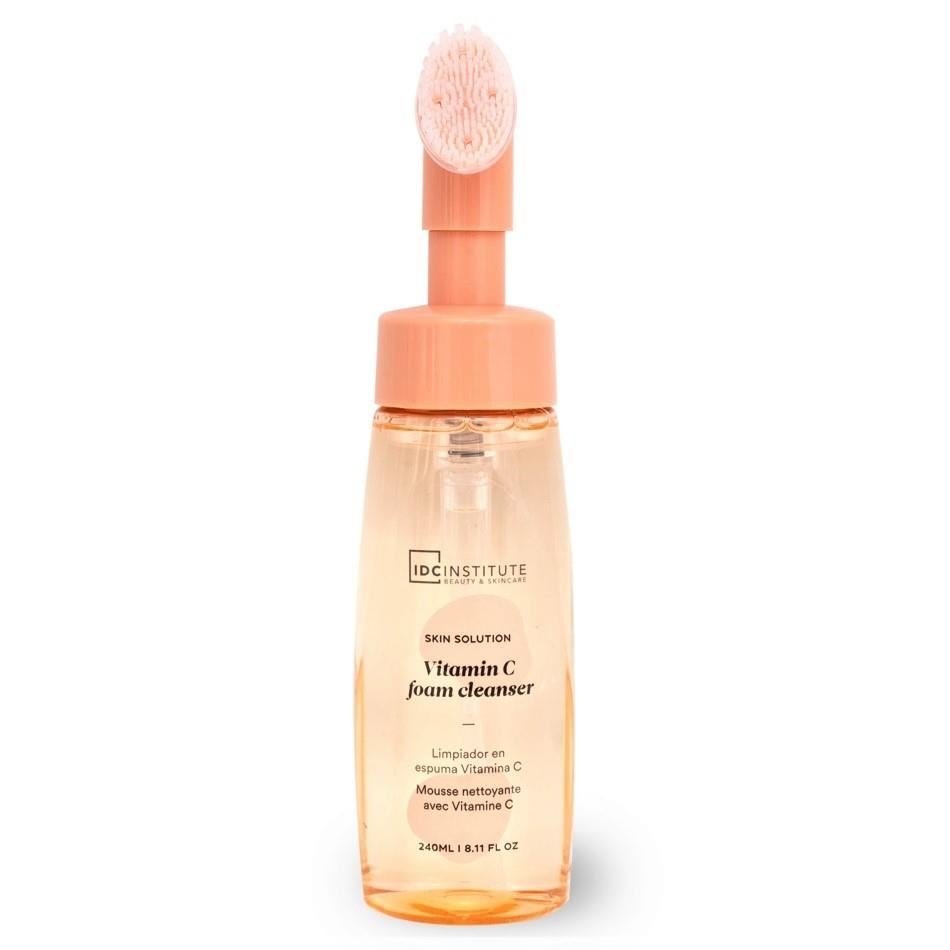 Demachiant spuma cu vitamina C si perie exfoliere IDC Institute 68110, 240 ml - imagine 2